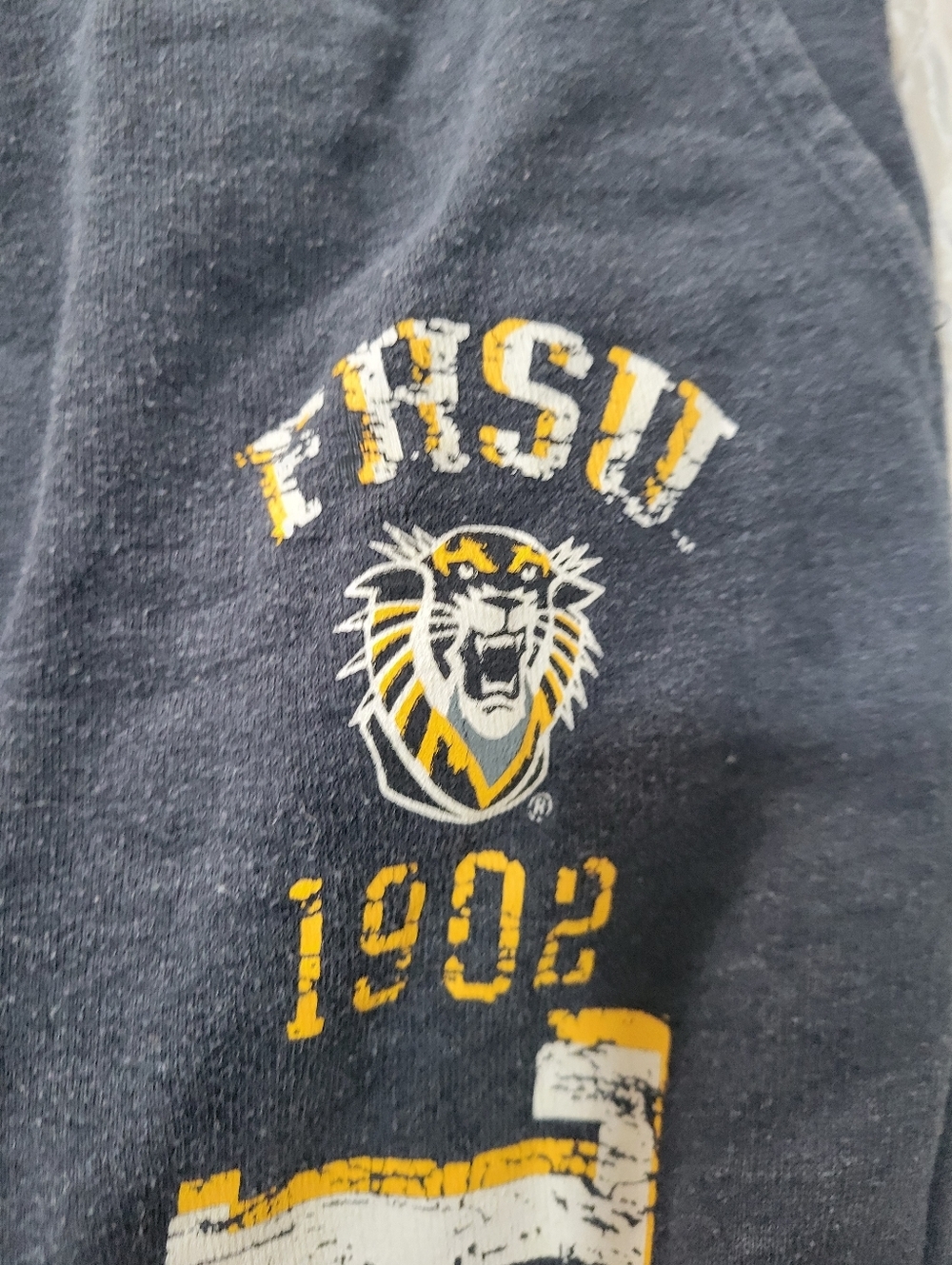 Charcoal Gray FHSU Sweatpants Joggers Fort Hays State Varsity Graphic Size M - Picture 2 of 5